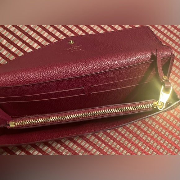 Louis Vuitton Empreinte Leather Wallet, Berry - Picture 6 of 10